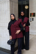 Blazer sans manches — bordeaux