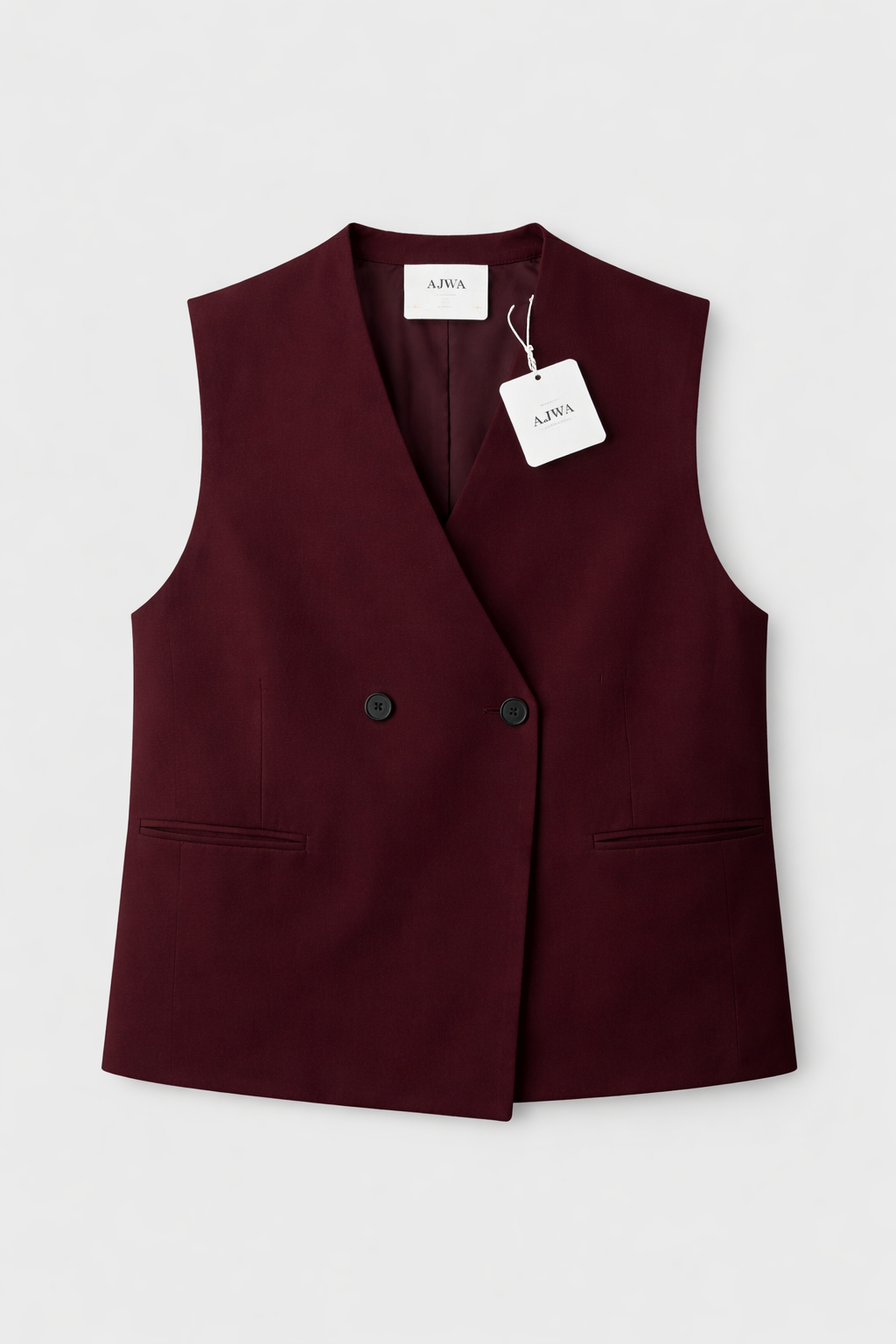 Blazer sans manches — bordeaux
